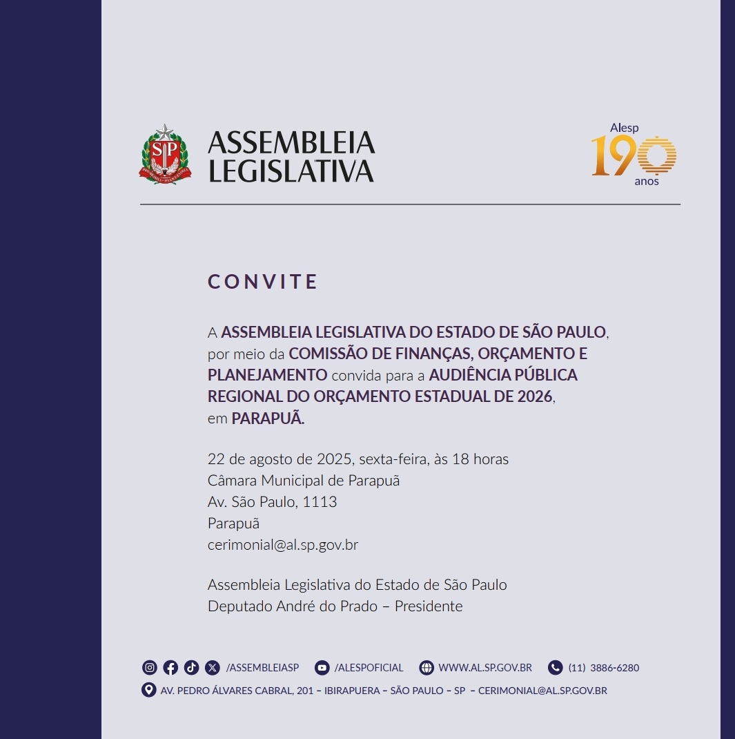 Audiência Pública Regional do Orçamento Estadual de 2026